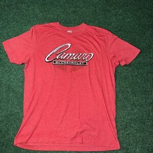 Men's Camaro Red Graphic T Shirt Size XL Q40